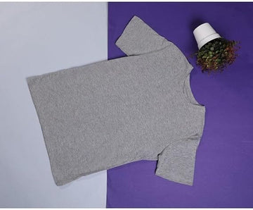 تيشيرت ساده رجالي رمادي من ازياء